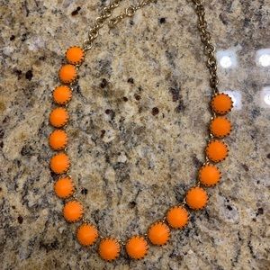 VGUC J.Crew Orange statement necklace